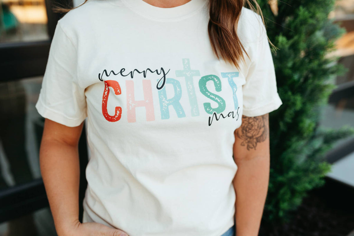 Merry CHRISTmas - Christmas Graphic Tee - Christmas
