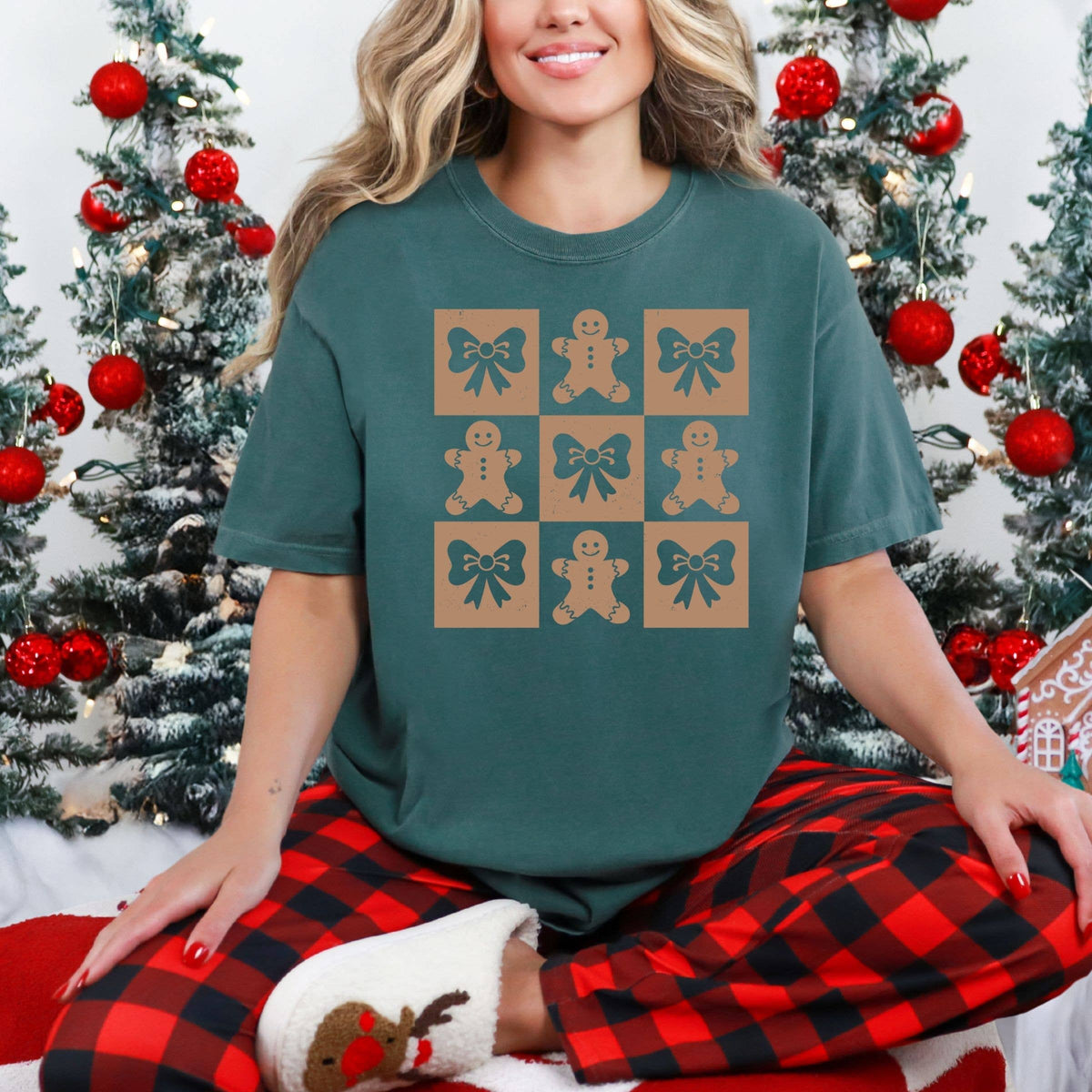 Ginger Bread Forest Christmas Tee - Christmas Graphic Tee