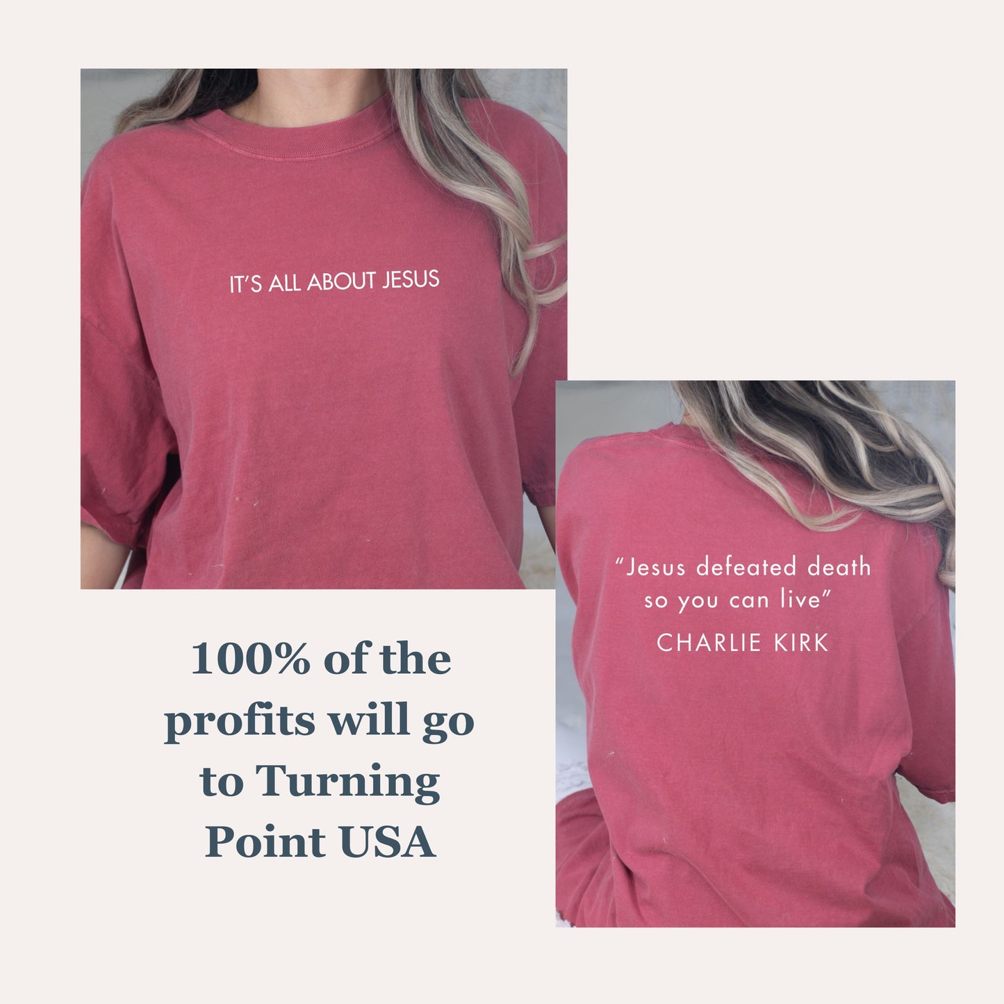 It's All About Jesus Tee (Multiple Colors)
