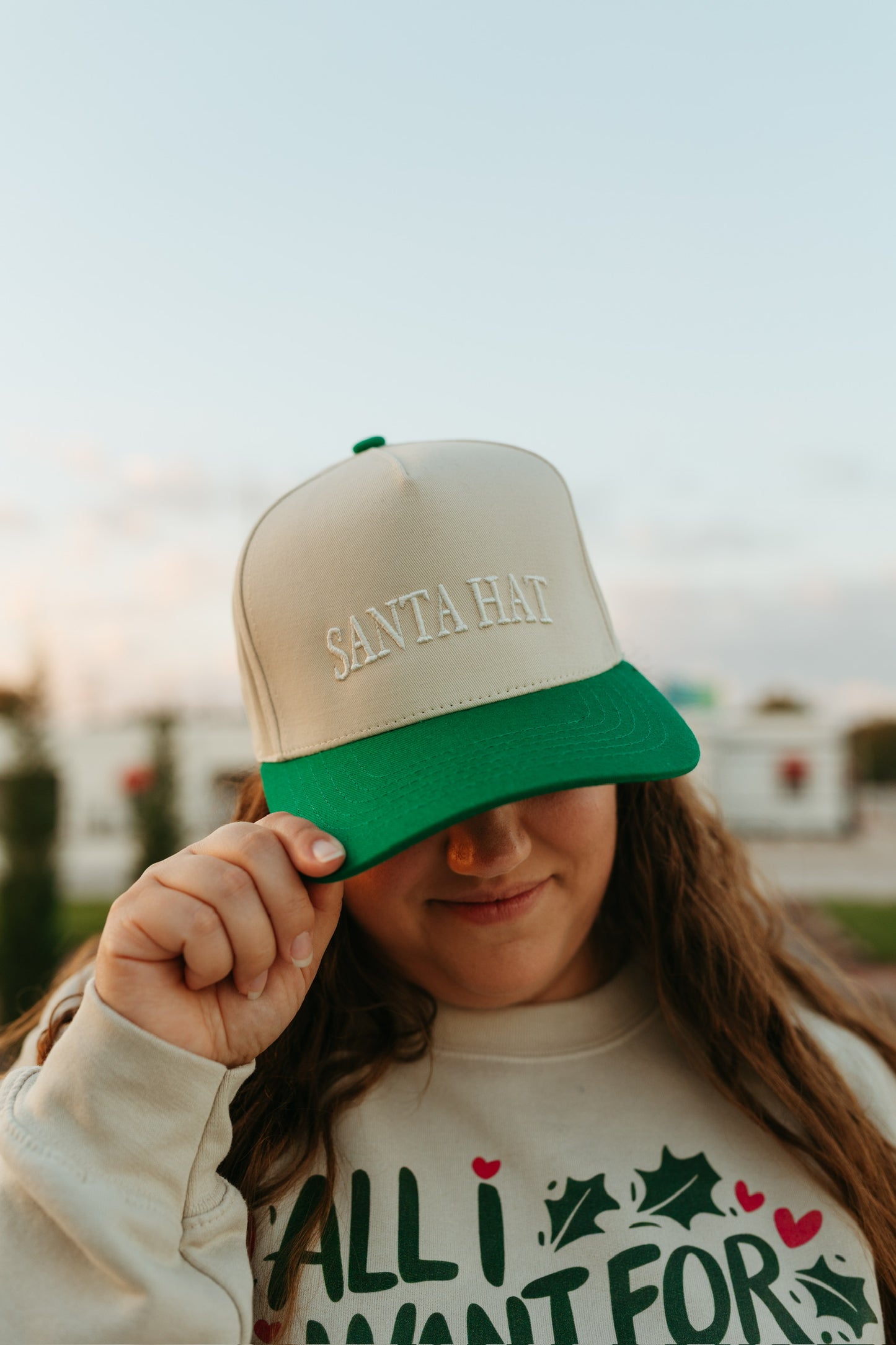 Santa Hat Christmas Embroidered Hat