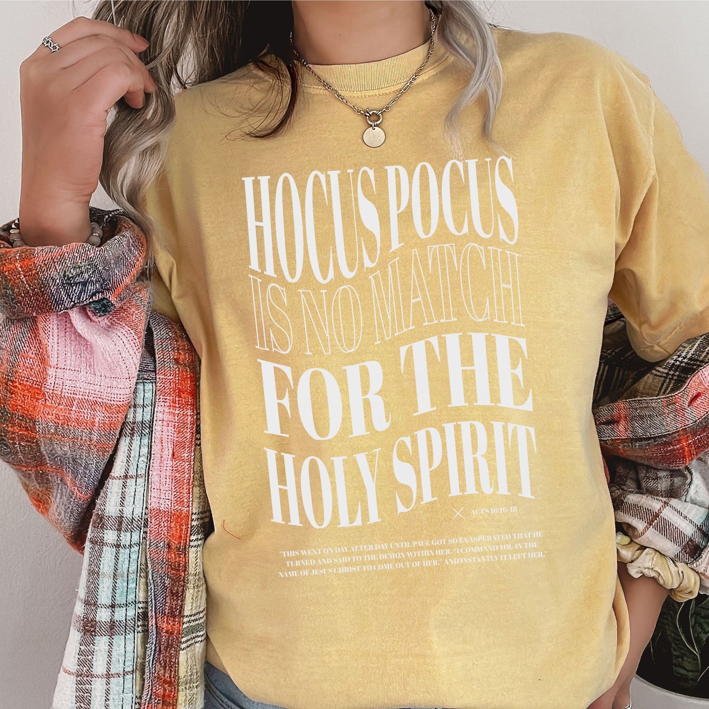 Hocus Pocus Has Nothing On My Holy Spirit Tee (Multiple Colors)