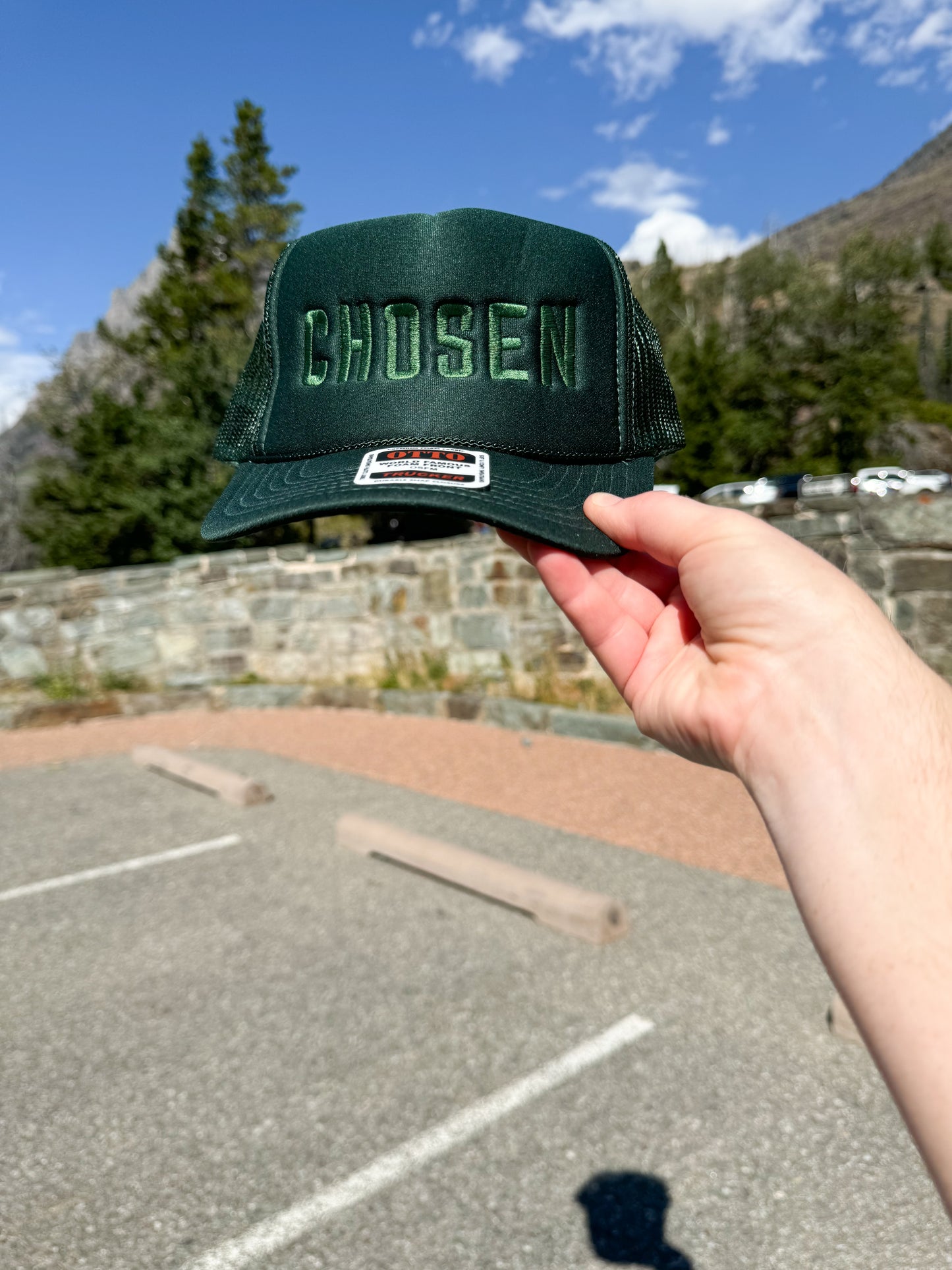 Chosen Trucker Hat -Dark Green
