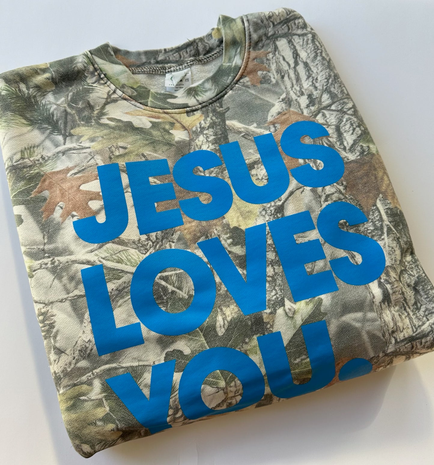 Jesus Loves You Camo Sweatshirt
