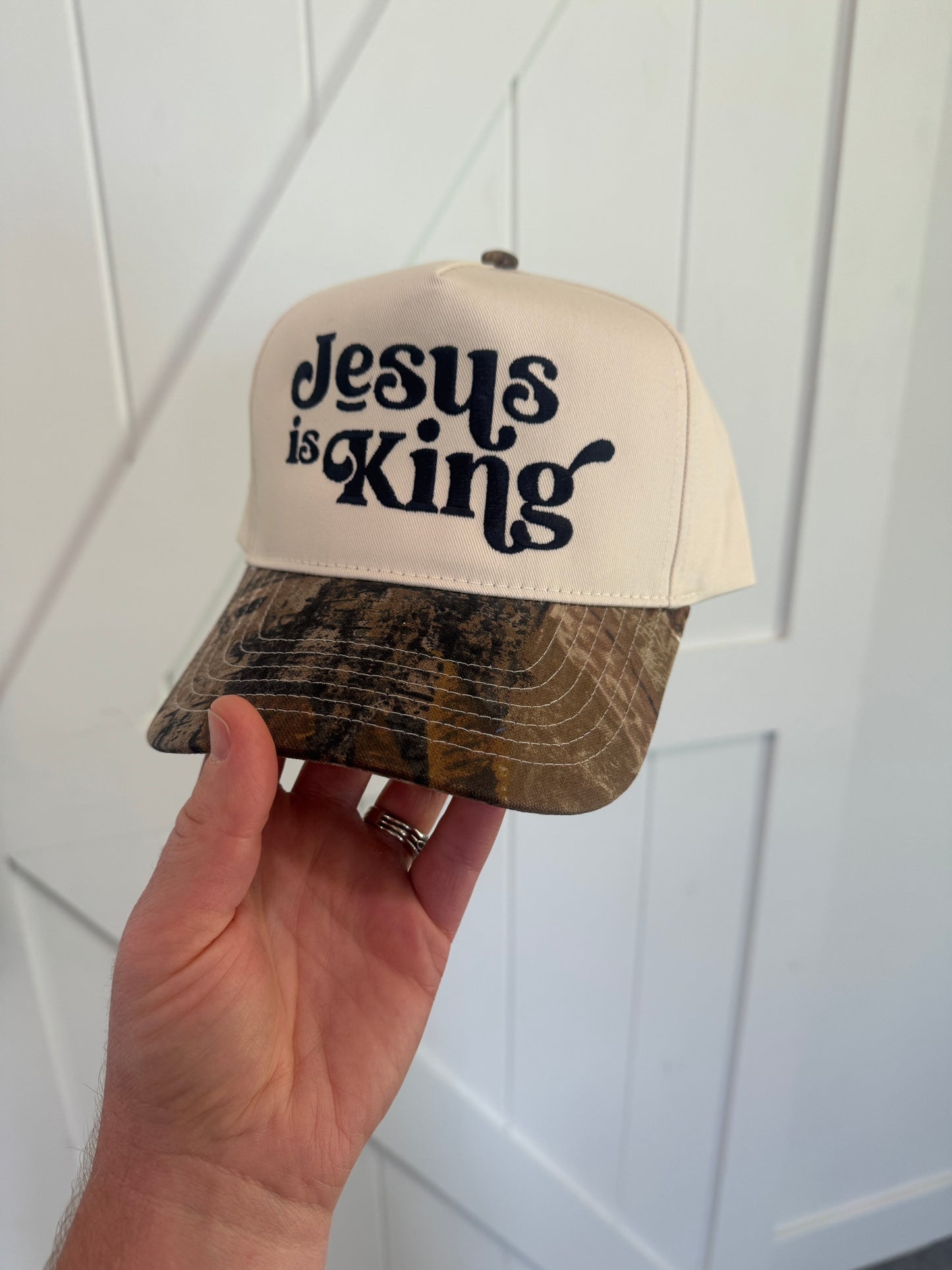 Jesus Is King Embroidered Hat