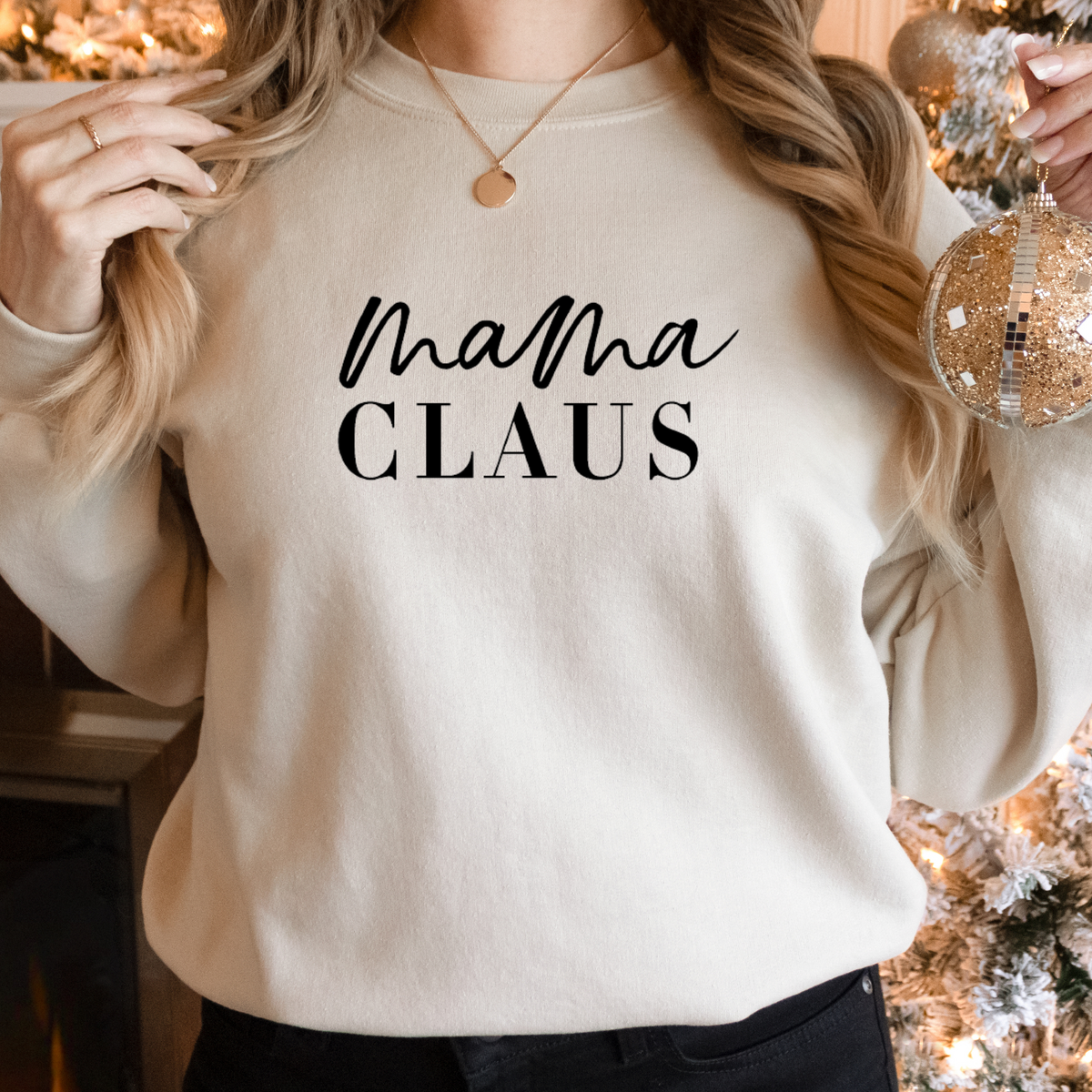 Mama Claus Christmas Sweatshirt (Multiple Color Options)