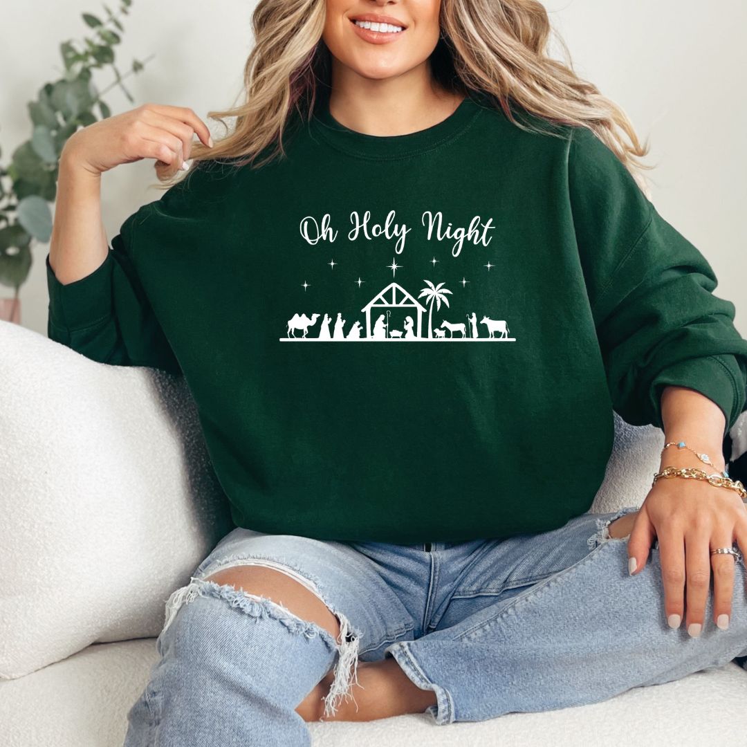 Oh Holy Night Sweatshirt (Multiple Colors)
