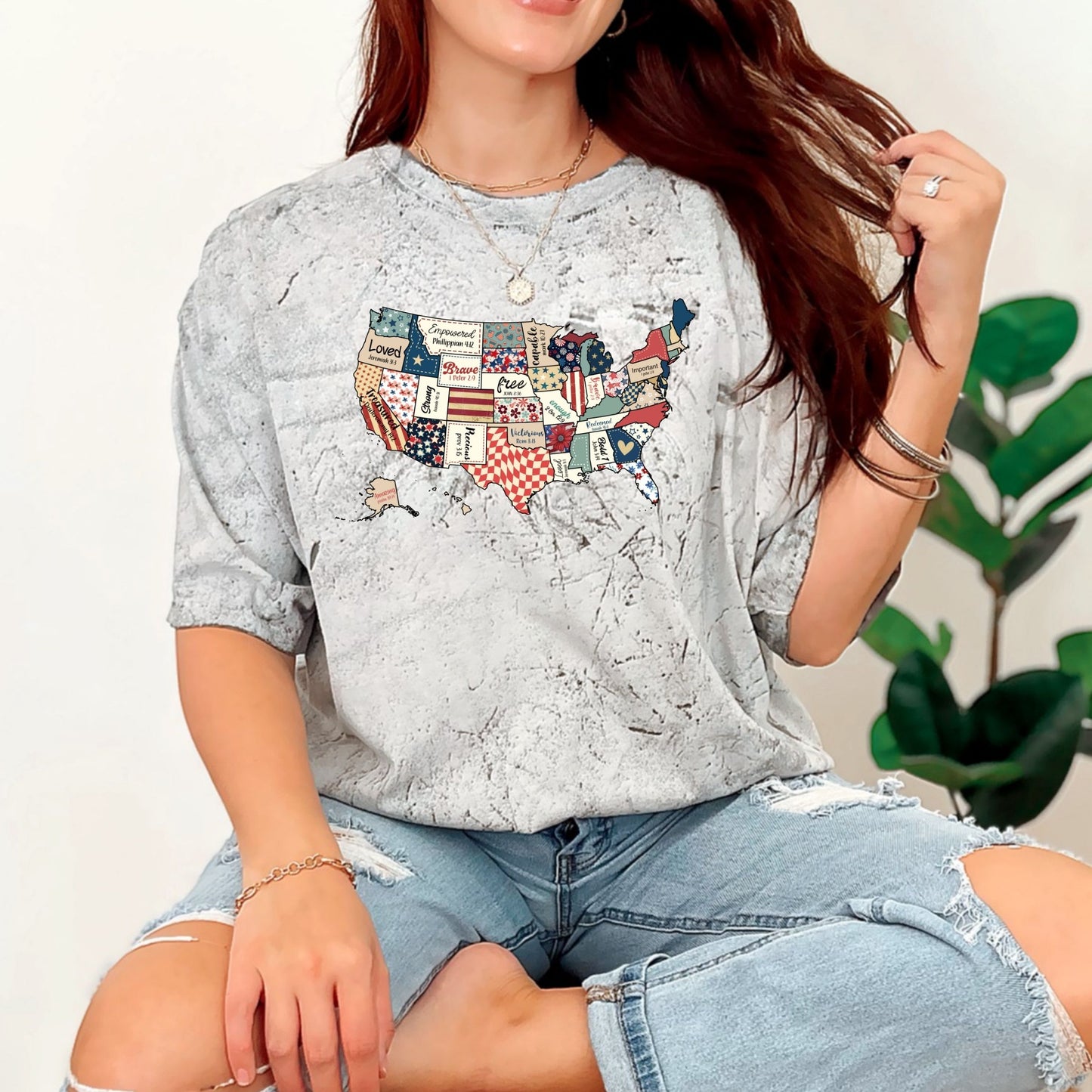God Says I Am USA Style Tee