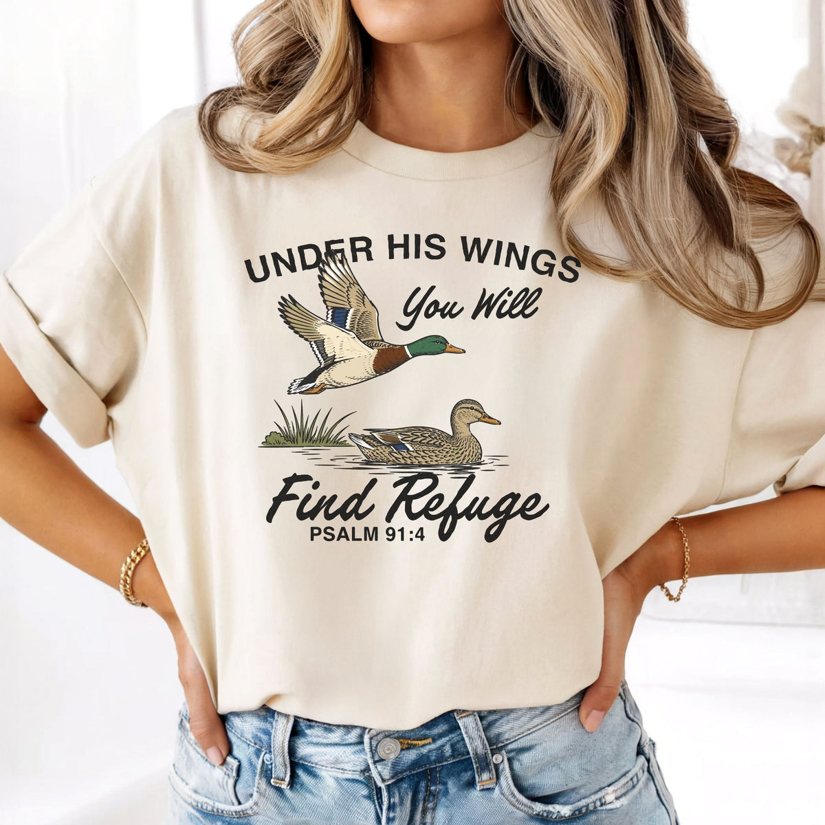 I Find Refuge Under His Wings Tee