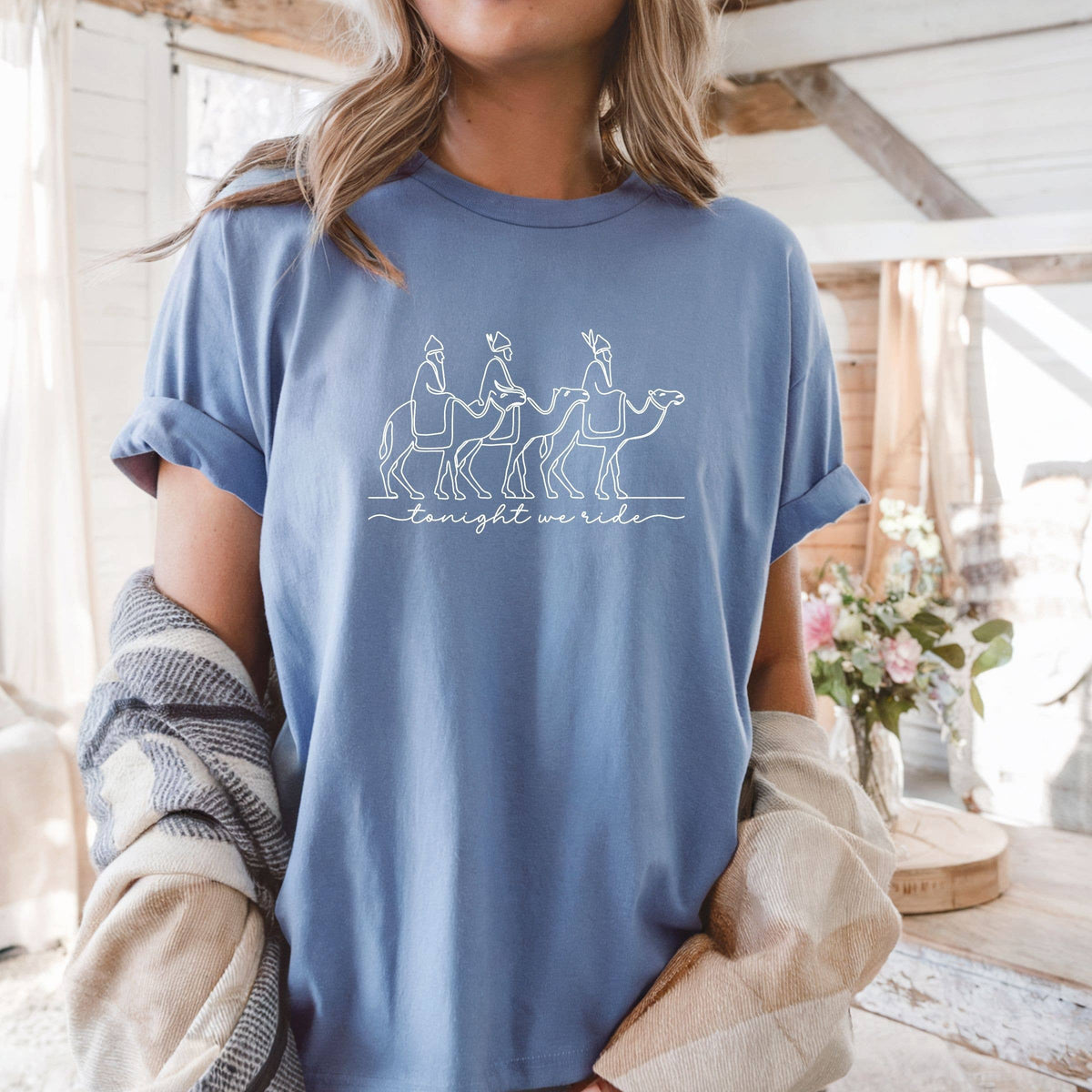Tonight We Ride Christmas Tee - Christmas Graphic Tee