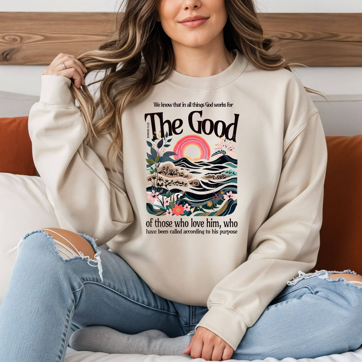 God Works it Out For The Good Fall Graphic Sweatshirt