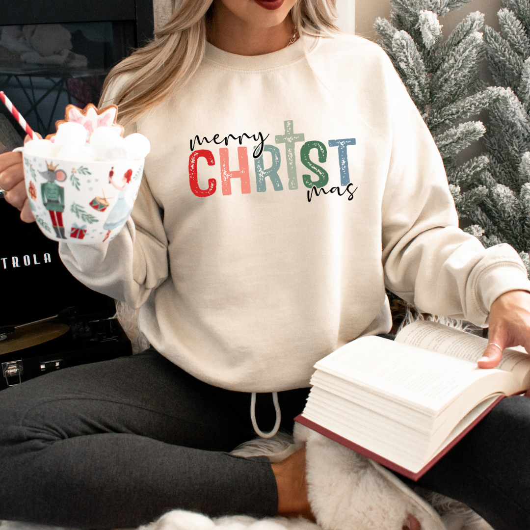CHRISTmas Christmas Sweatshirt - Christmas Tee - Graphic Tee