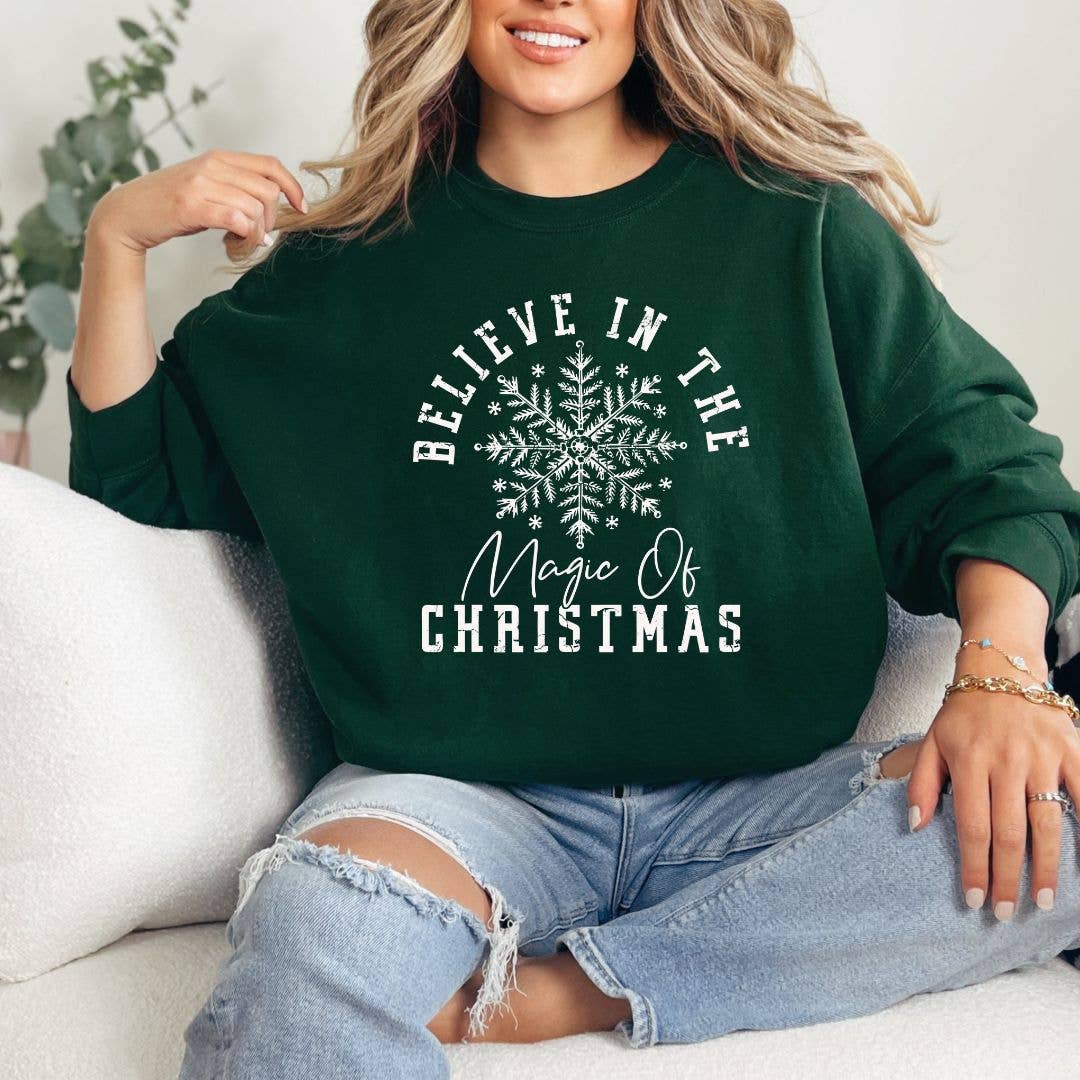 Believe In The Magic of Christmas Graphic Sweatshirt