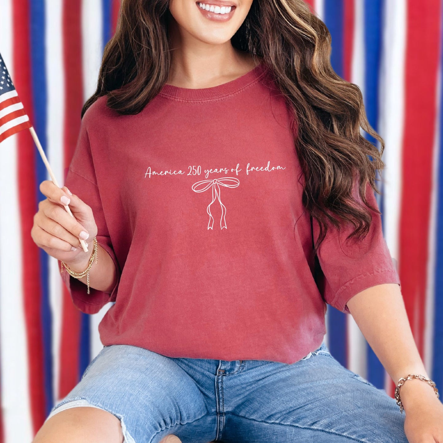 250 Years of Freedom Script Tee