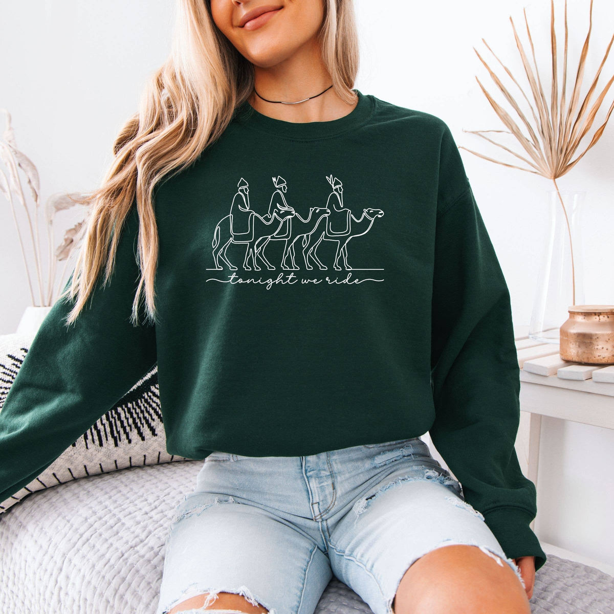 Tonight We Ride - Faith Christmas Graphic Sweatshirt