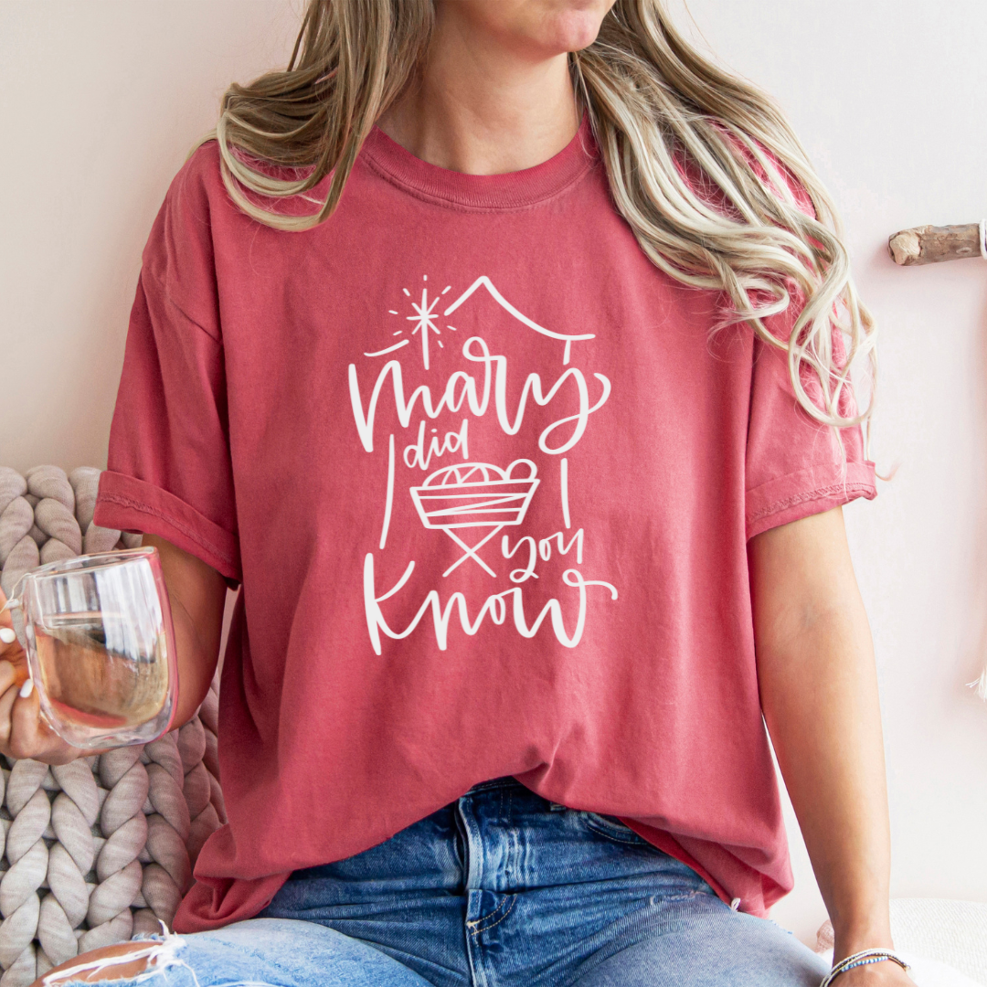 Mary Did You Know Christmas Tee- Graphic Christmas Tee