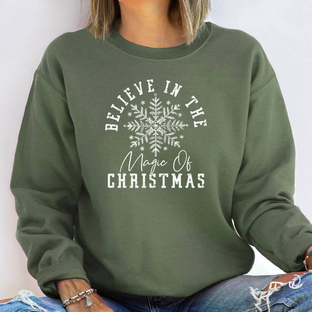Believe In The Magic of Christmas Graphic Sweatshirt