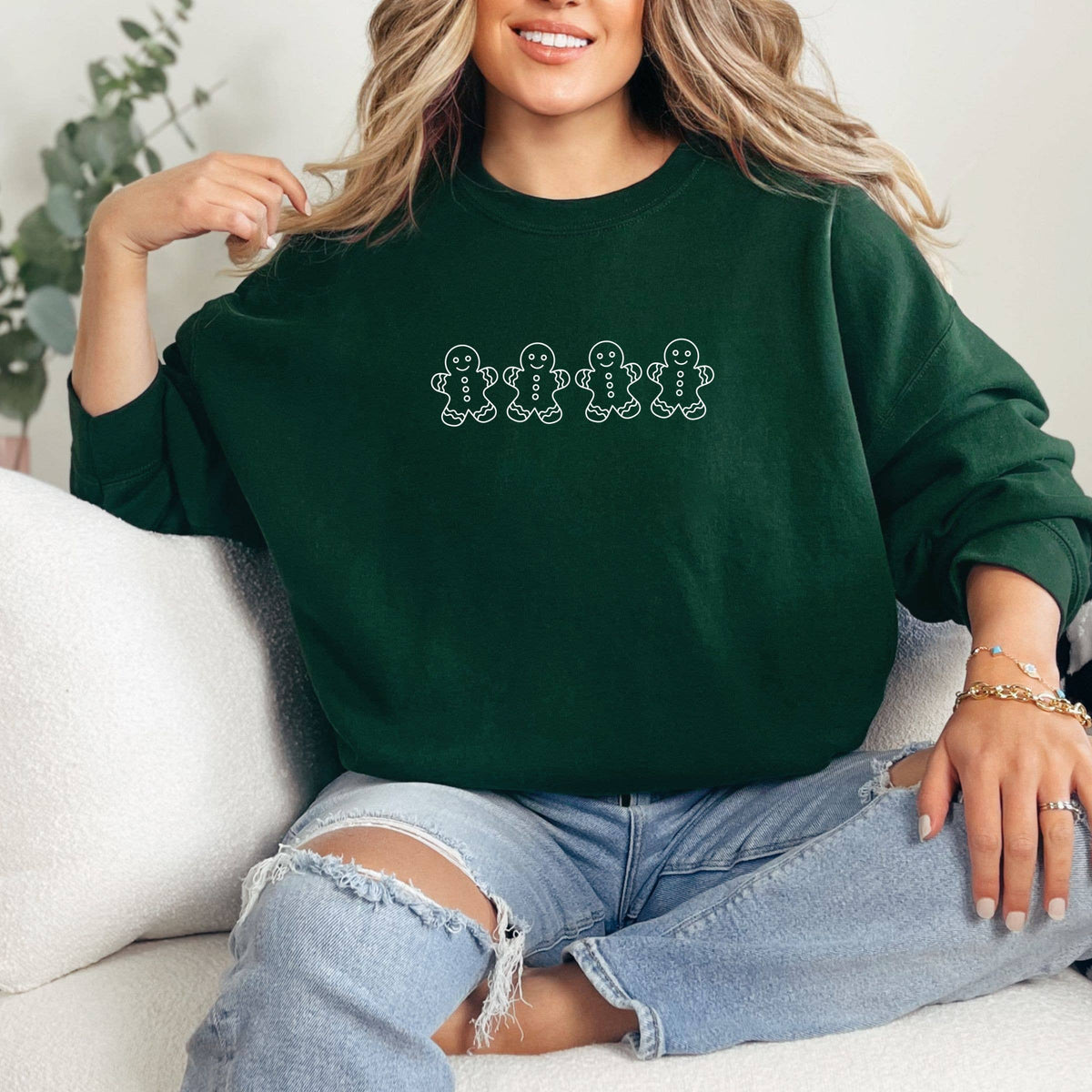 Gingerbread Christmas Graphic Sweatshirt - Graphic Tee