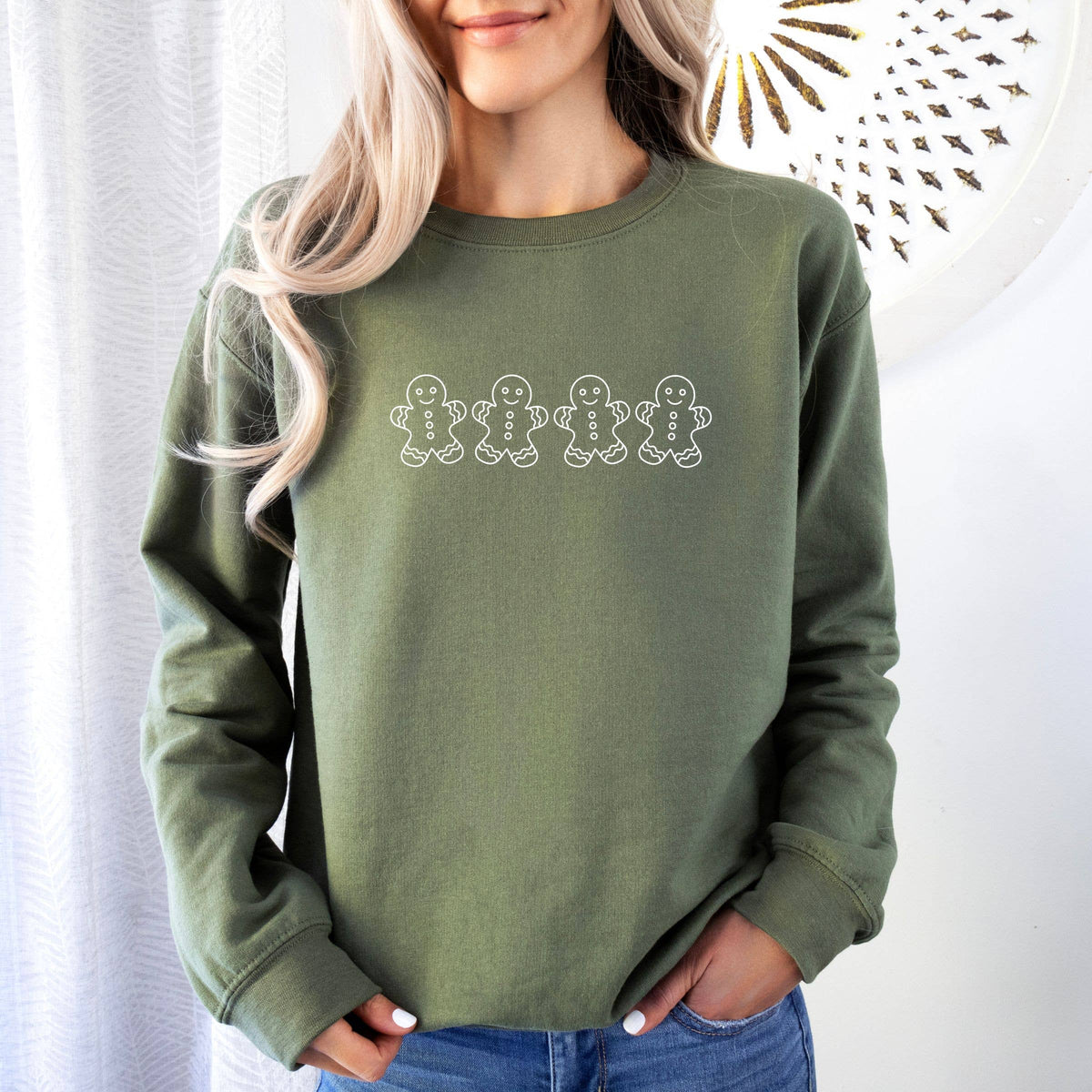 Gingerbread Christmas Graphic Sweatshirt - Graphic Tee