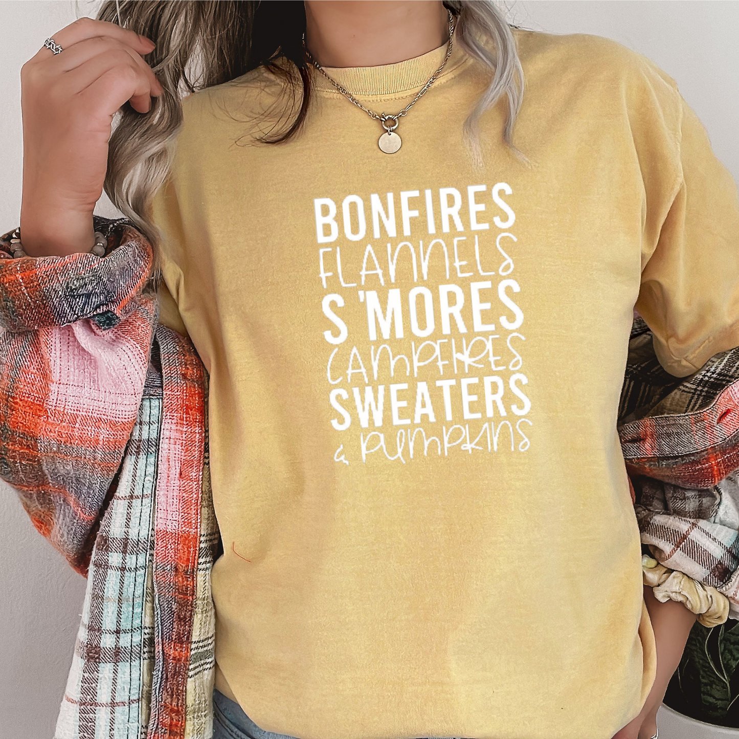 Bonfire and Flannels Tee (Multiple Color Options)