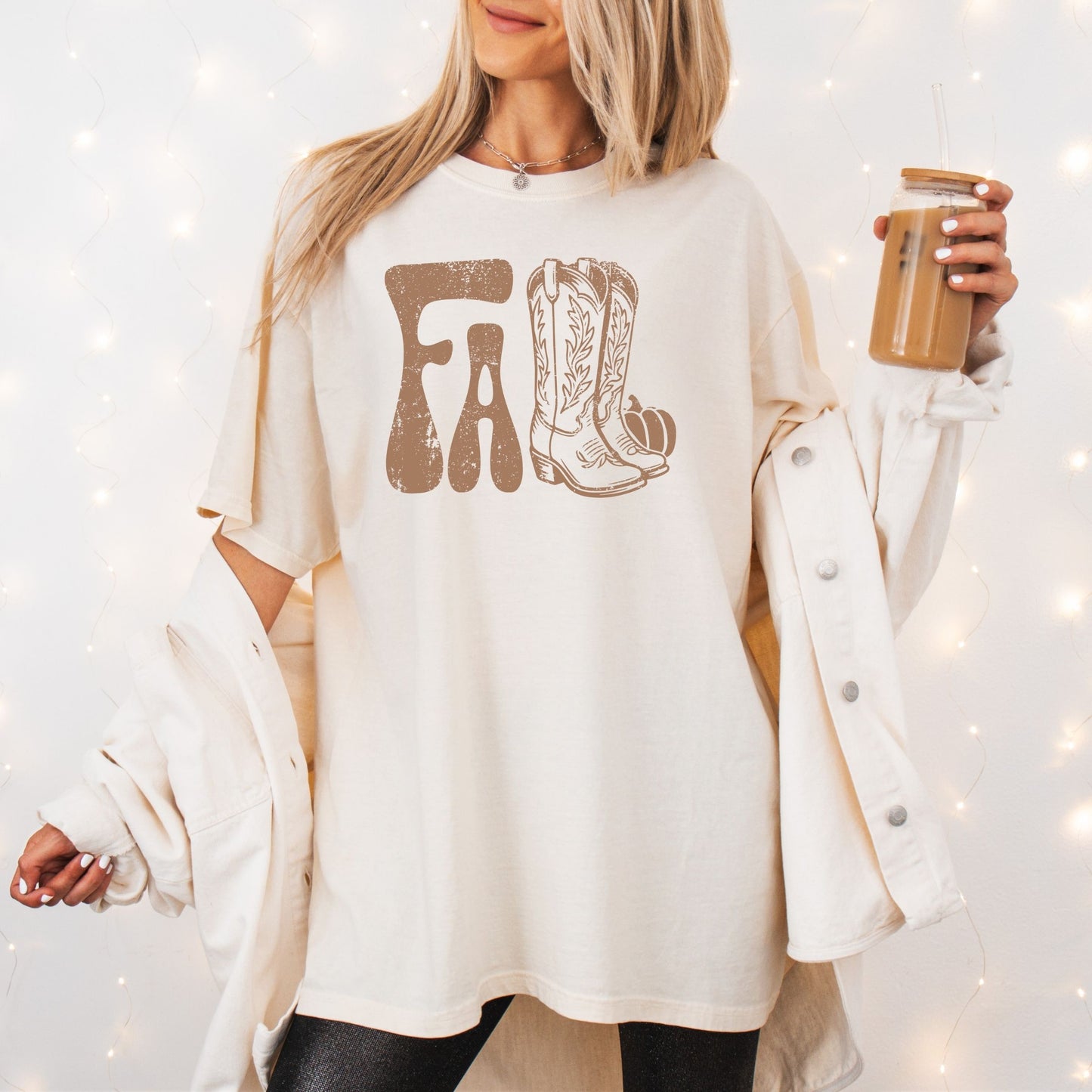 Fall with Cowboy Boots Tee