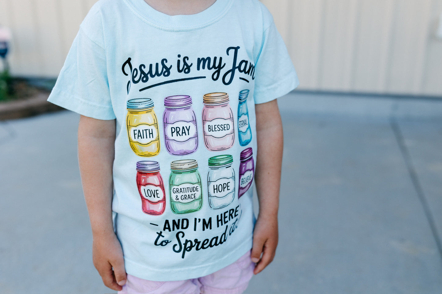 Jesus Is My Jam (Youth) -  Chambray Tee