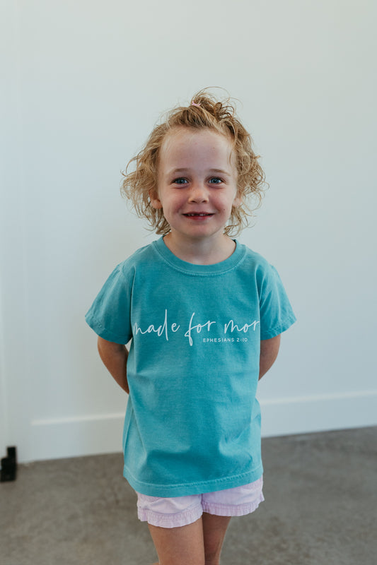 Made For More (Youth) -  Seafoam Tee