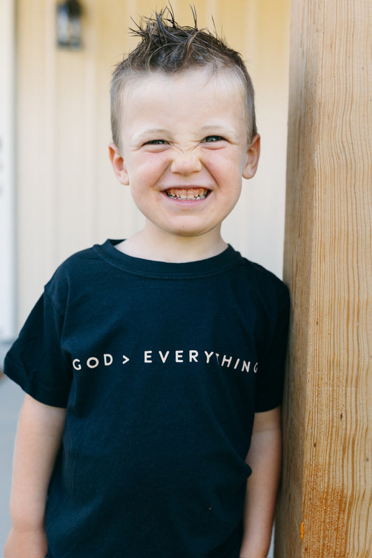 God > Everything (Youth) - BlackTee