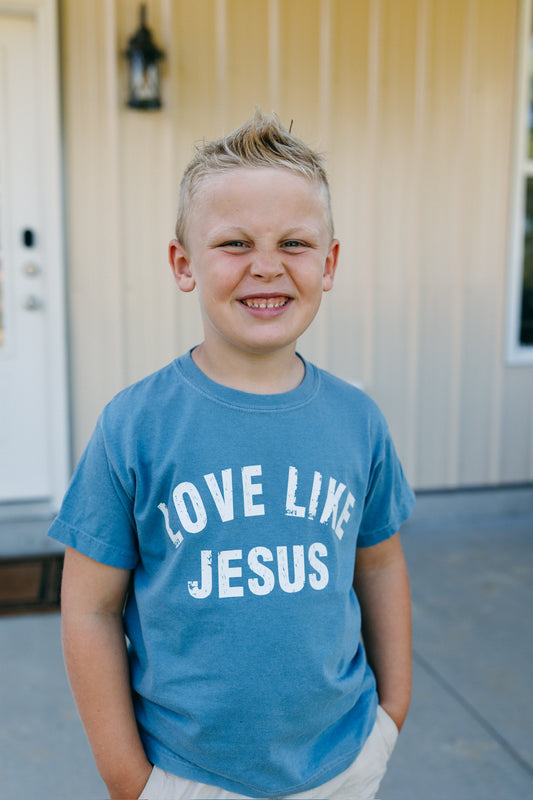Love Like Jesus (Youth) - Blue Jean Tee