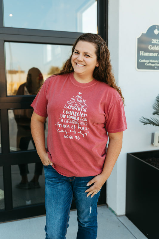 Isaiah Christmas Tree Tee (Multiple Colors)