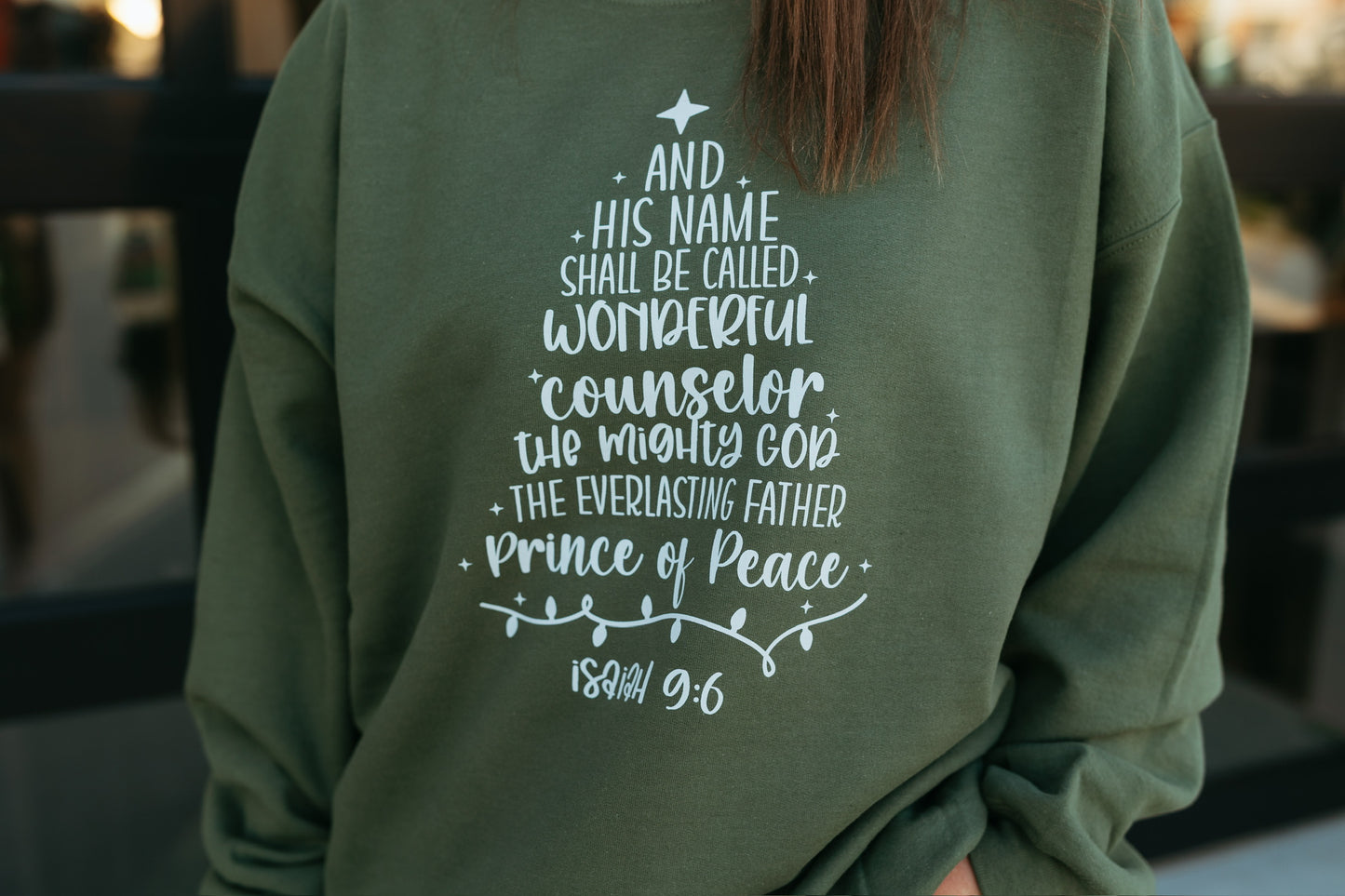 Isaiah Christmas Tree Sweatshirt (Multiple Colors)