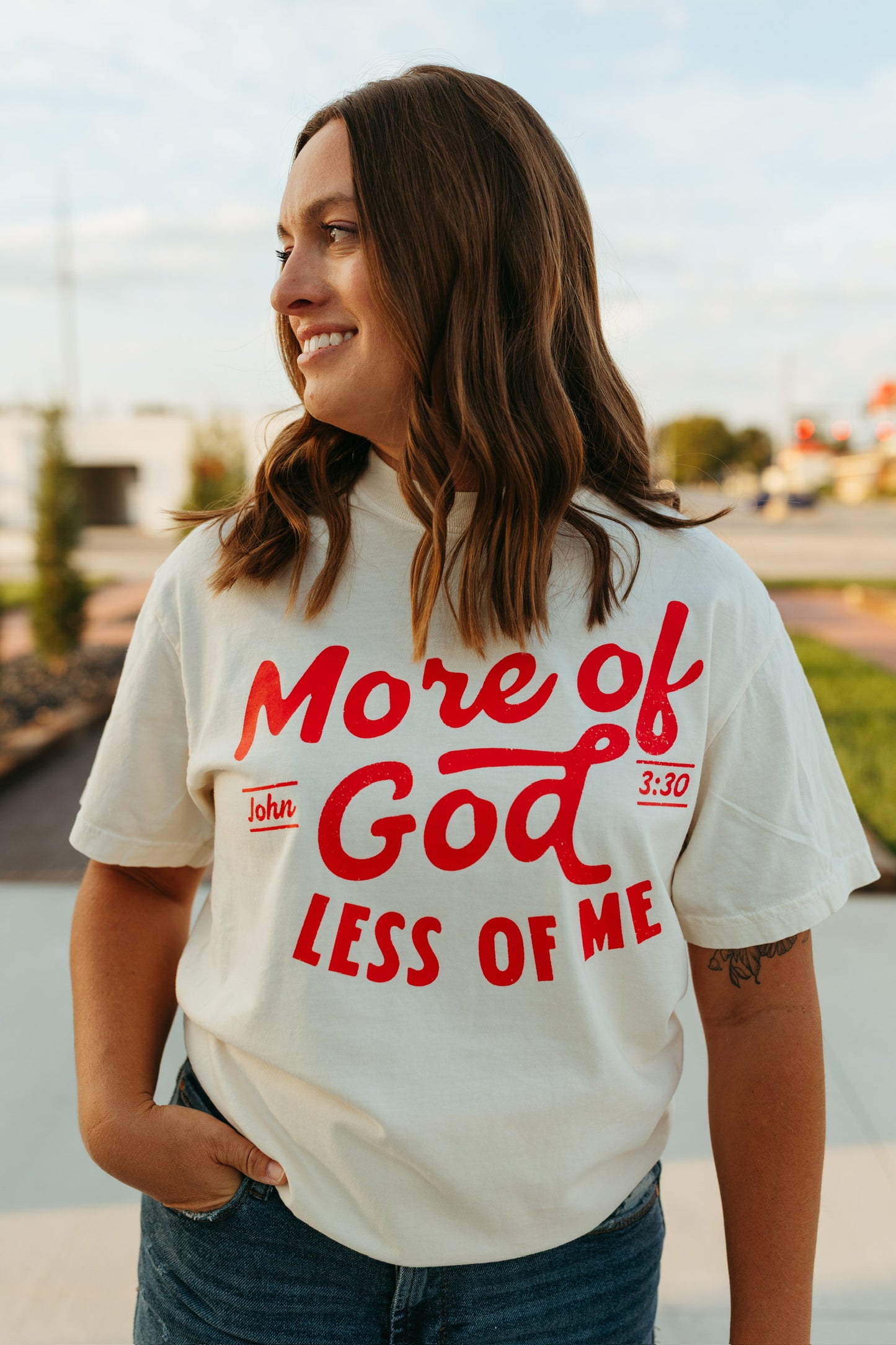More of God Less of Me Tee (Multiple Colors)