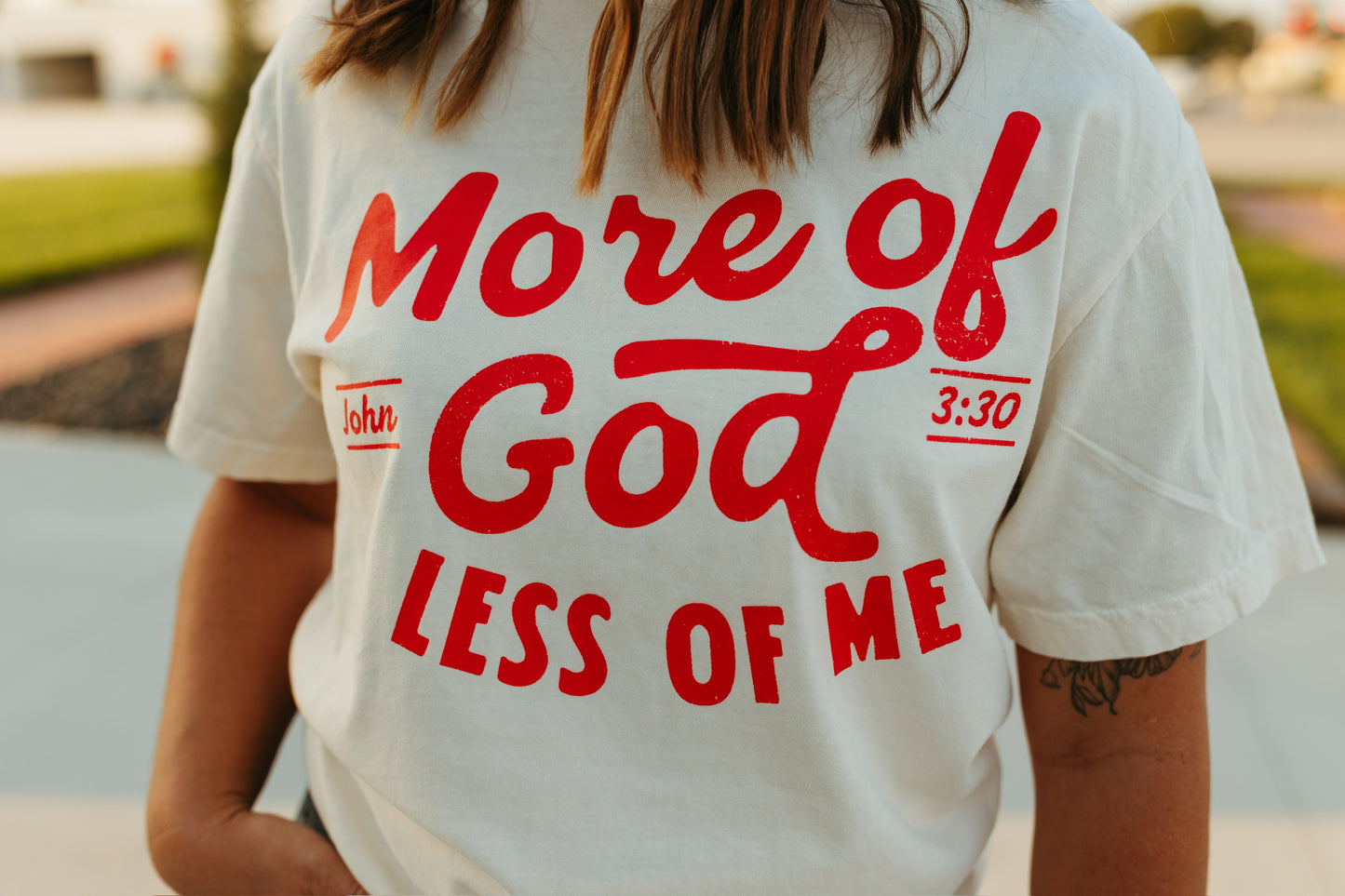 More of God Less of Me Tee (Multiple Colors)