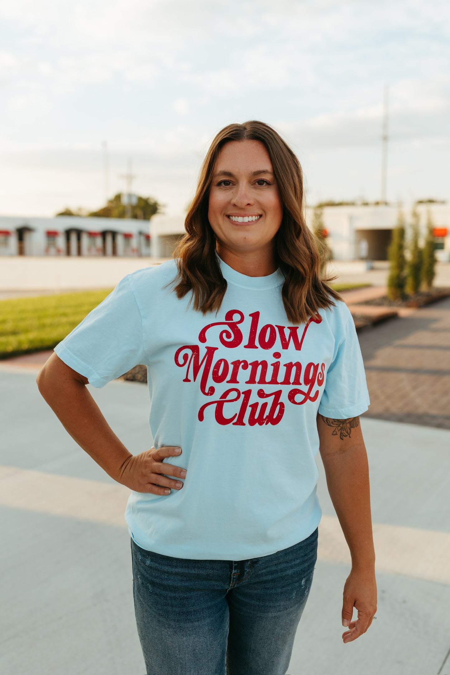 Slow Morning Club Tee (Multiple Colors)