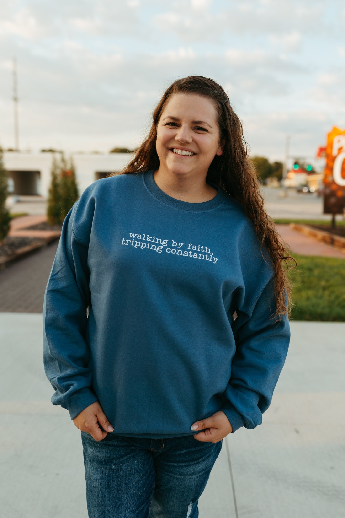 Walking By Faith Sweatshirt (Multiple Colors)
