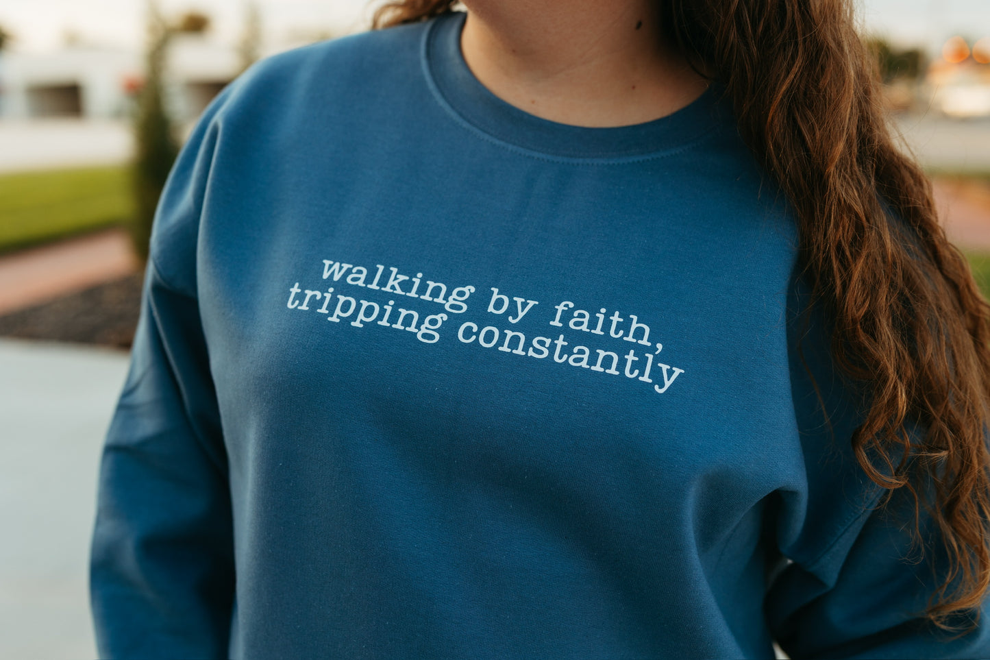 Walking By Faith Sweatshirt (Multiple Colors)