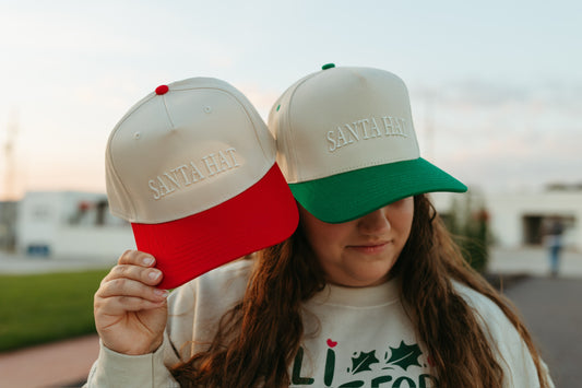 Santa Hat Christmas Embroidered Hat