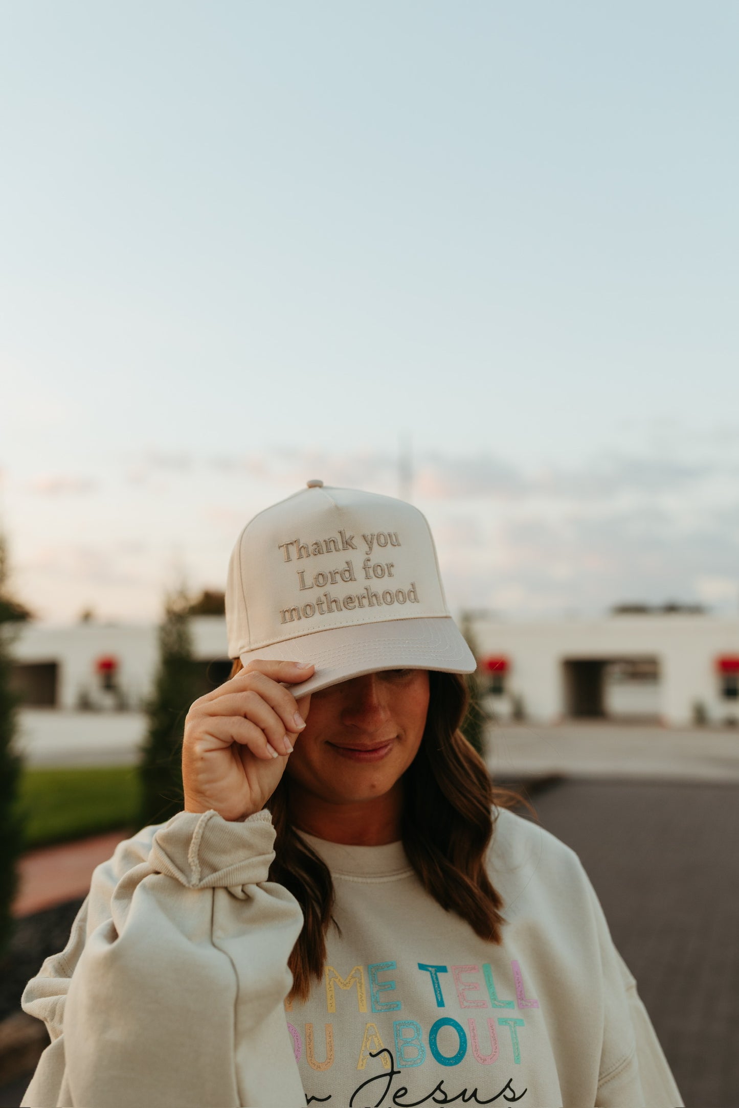 Thank You Lord For Motherhood Embroidered Hat