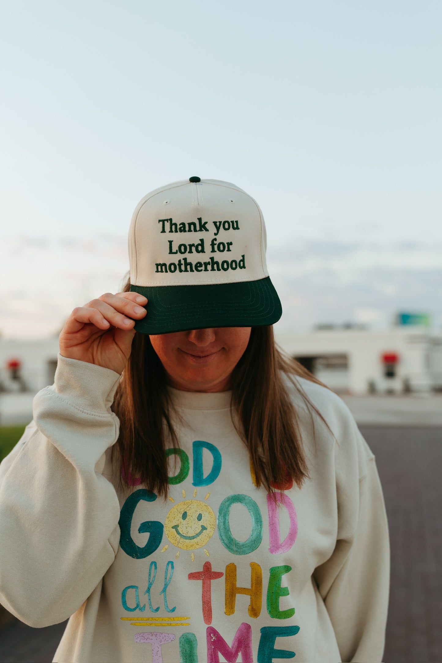 Thank You Lord For Motherhood Embroidered Hat