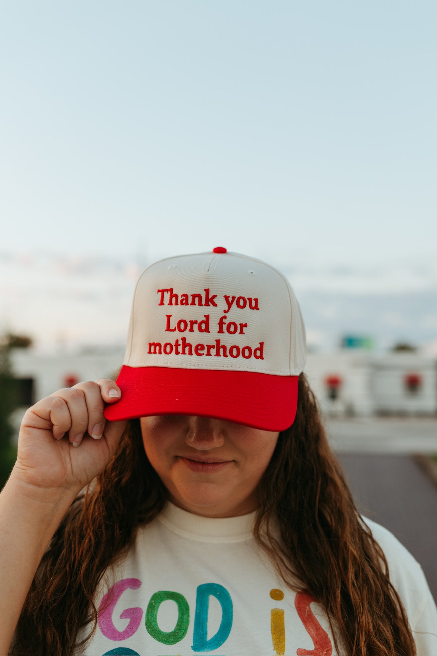 Thank You Lord For Motherhood Embroidered Hat