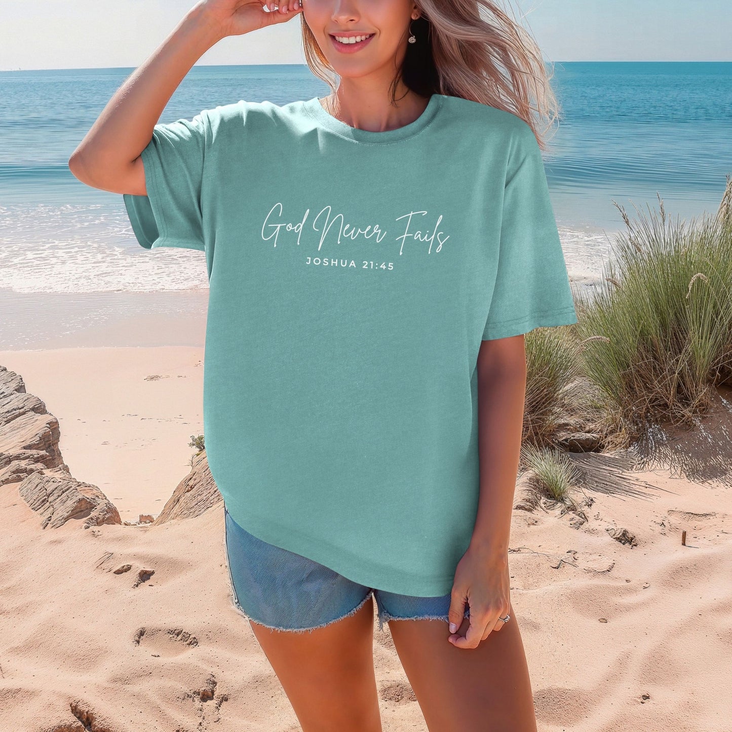 God Never Fails Tee (Multiple Colors)