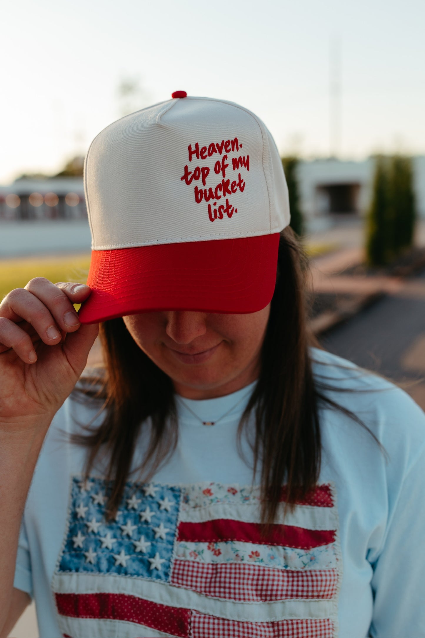 Heaven Top of My Bucket List Embroidered Hat