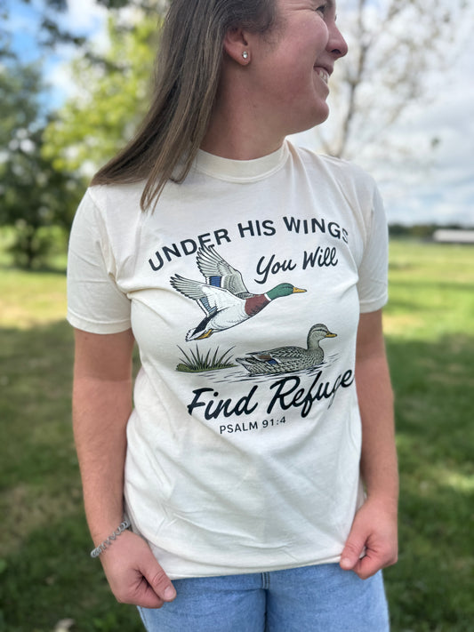 I Find Refuge Under His Wings Tee
