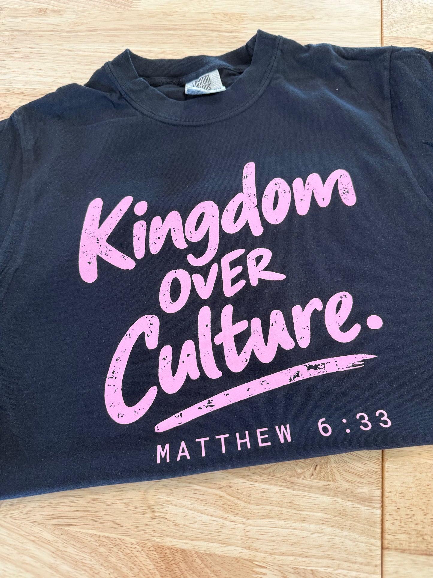 Kingdom Over Culture Christian Western Fall Graphic Tee