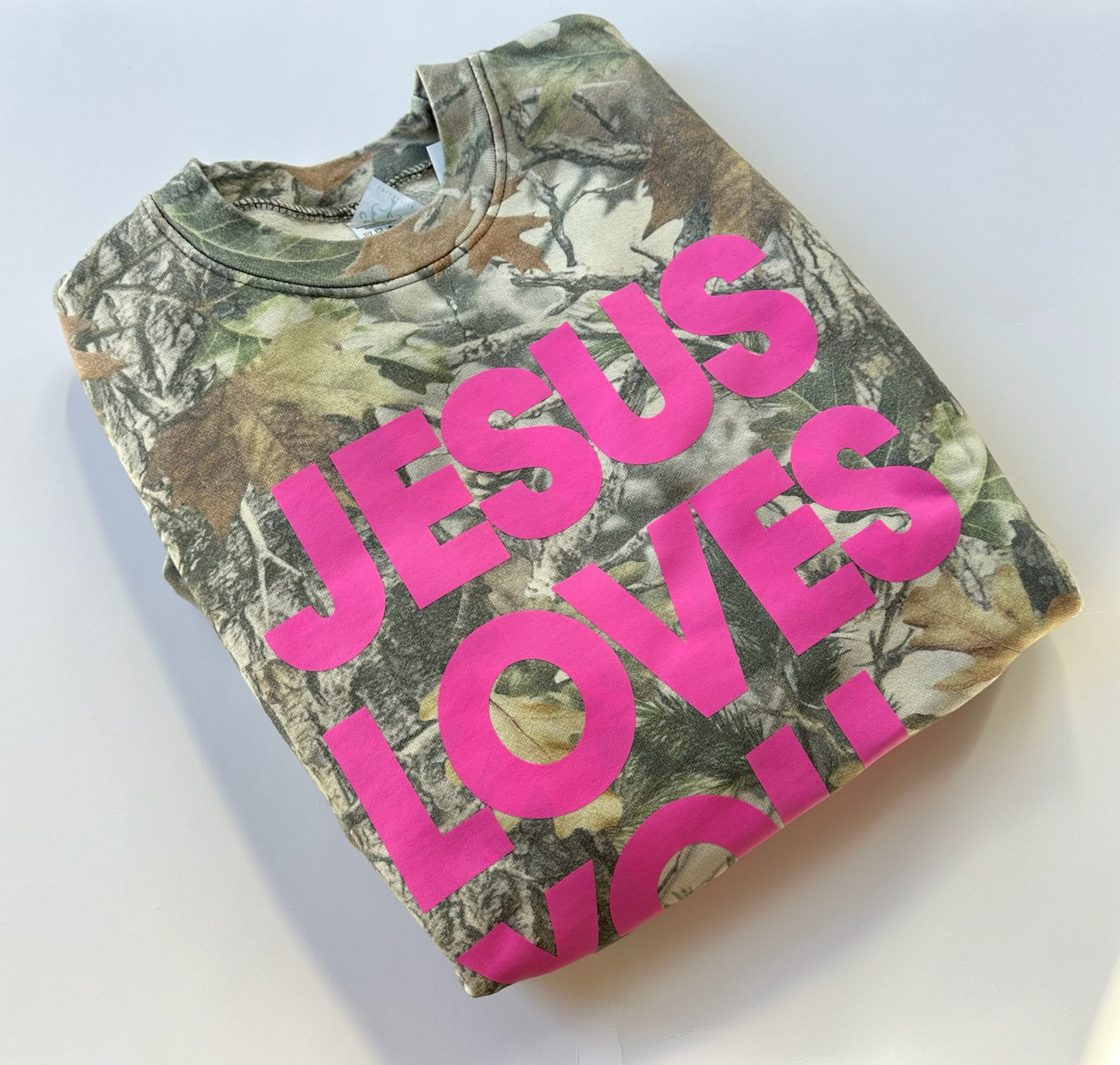 Jesus Loves You Camo Sweatshirt