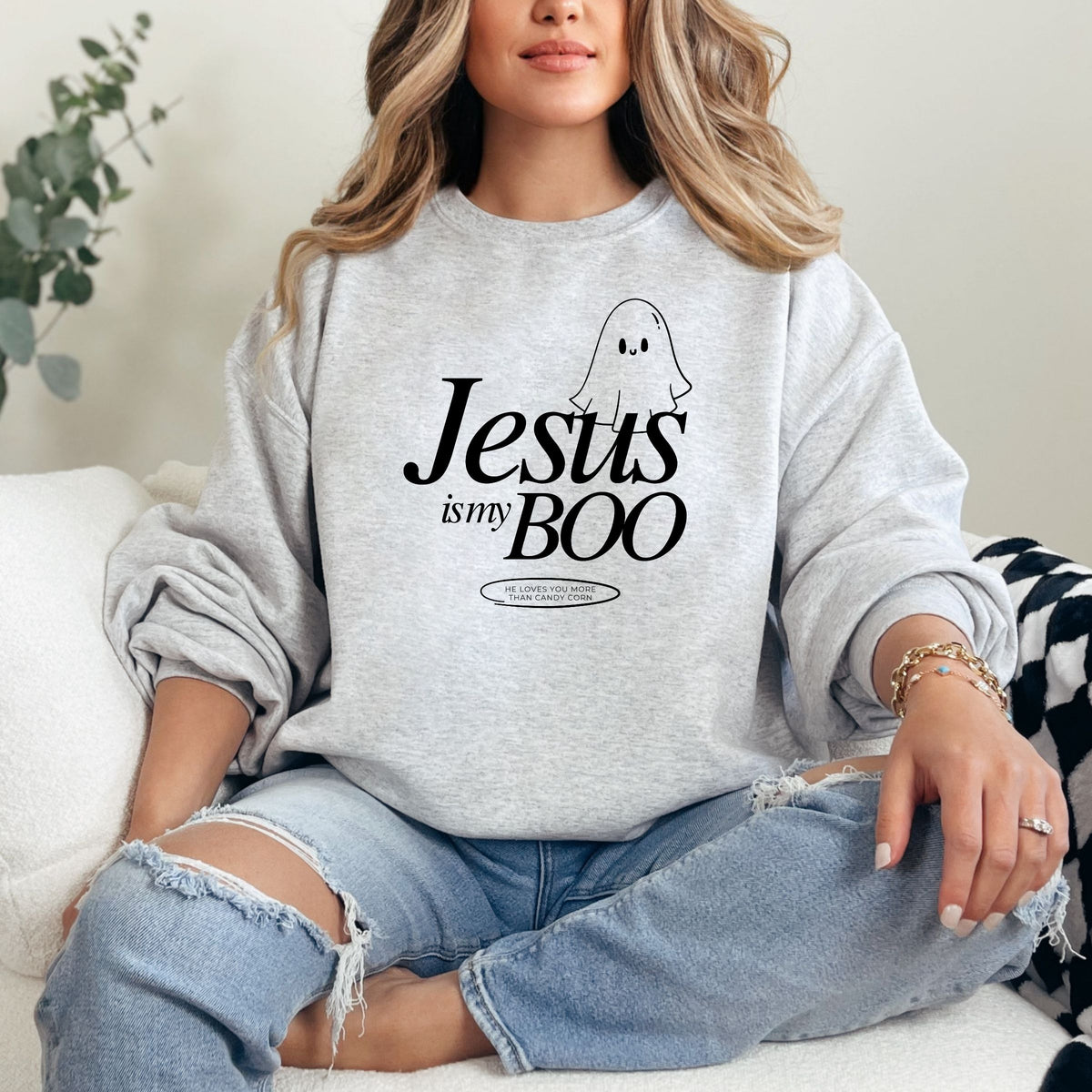 Jesus Is My Boo Sweatshirt (Multiple Colors)