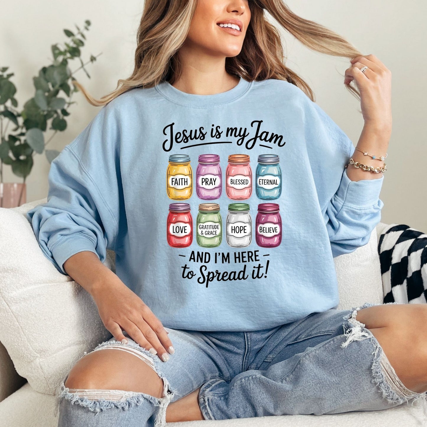 Jesus Is My Jam Sweatshirt (Multiple Colors)