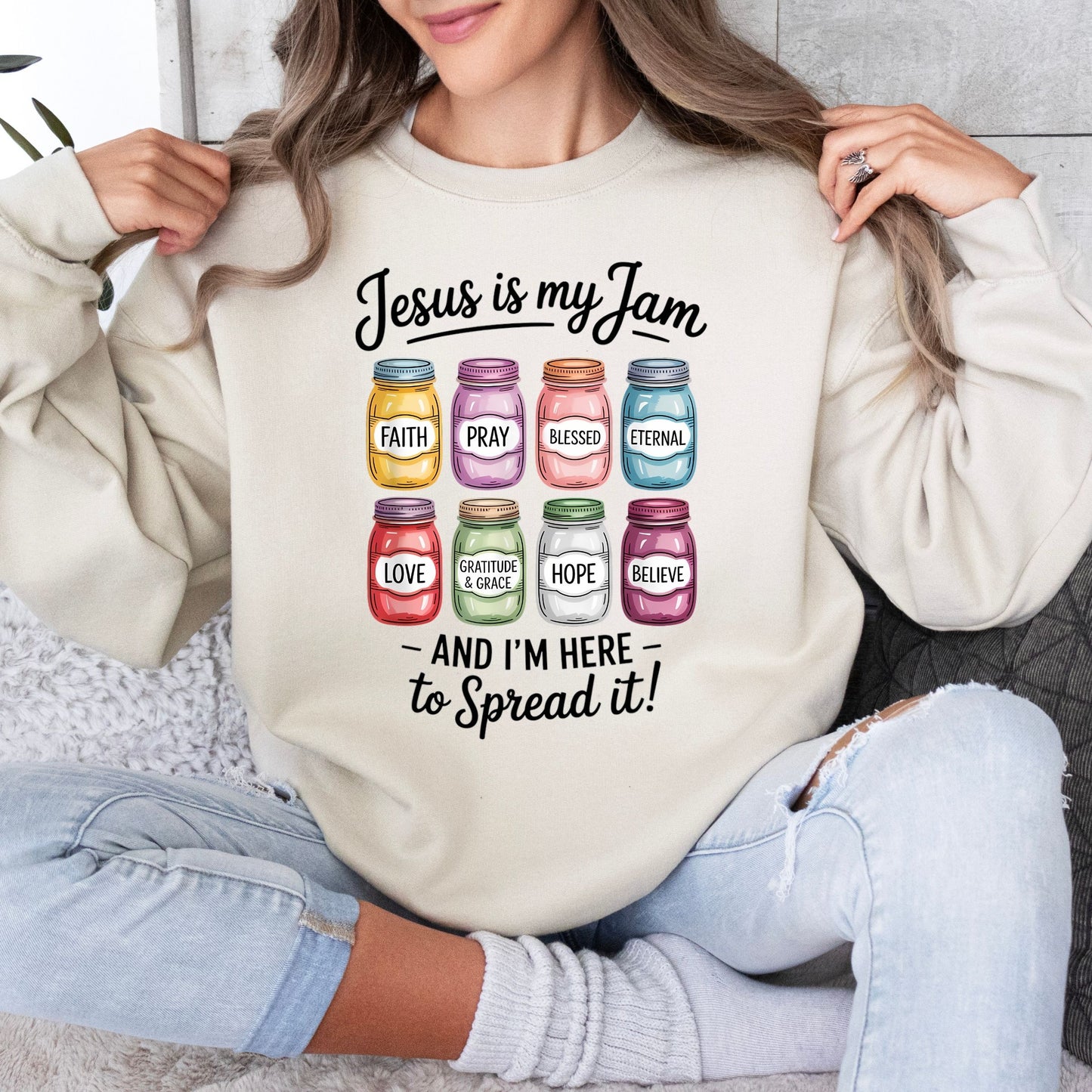 Jesus Is My Jam Sweatshirt (Multiple Colors)