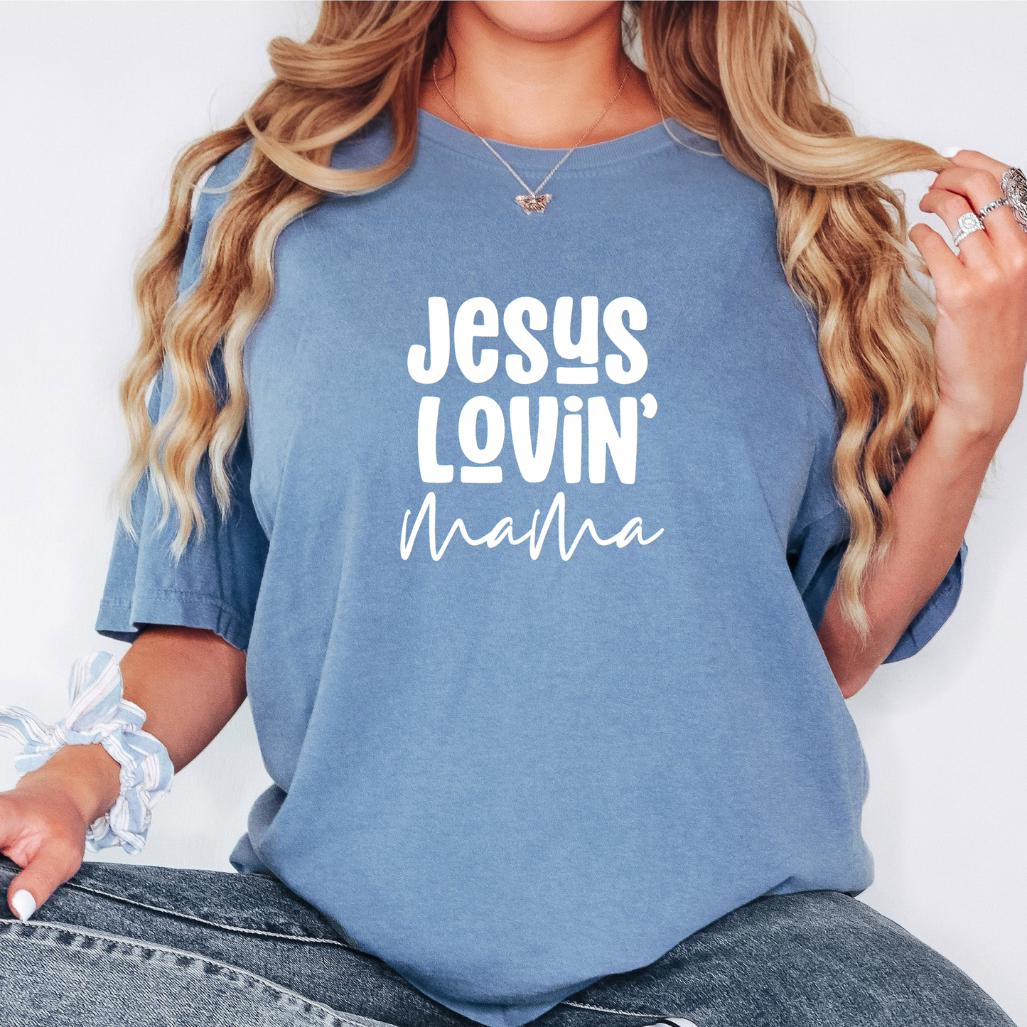 Jesus Loving Mama Tee (Multiple Colors)