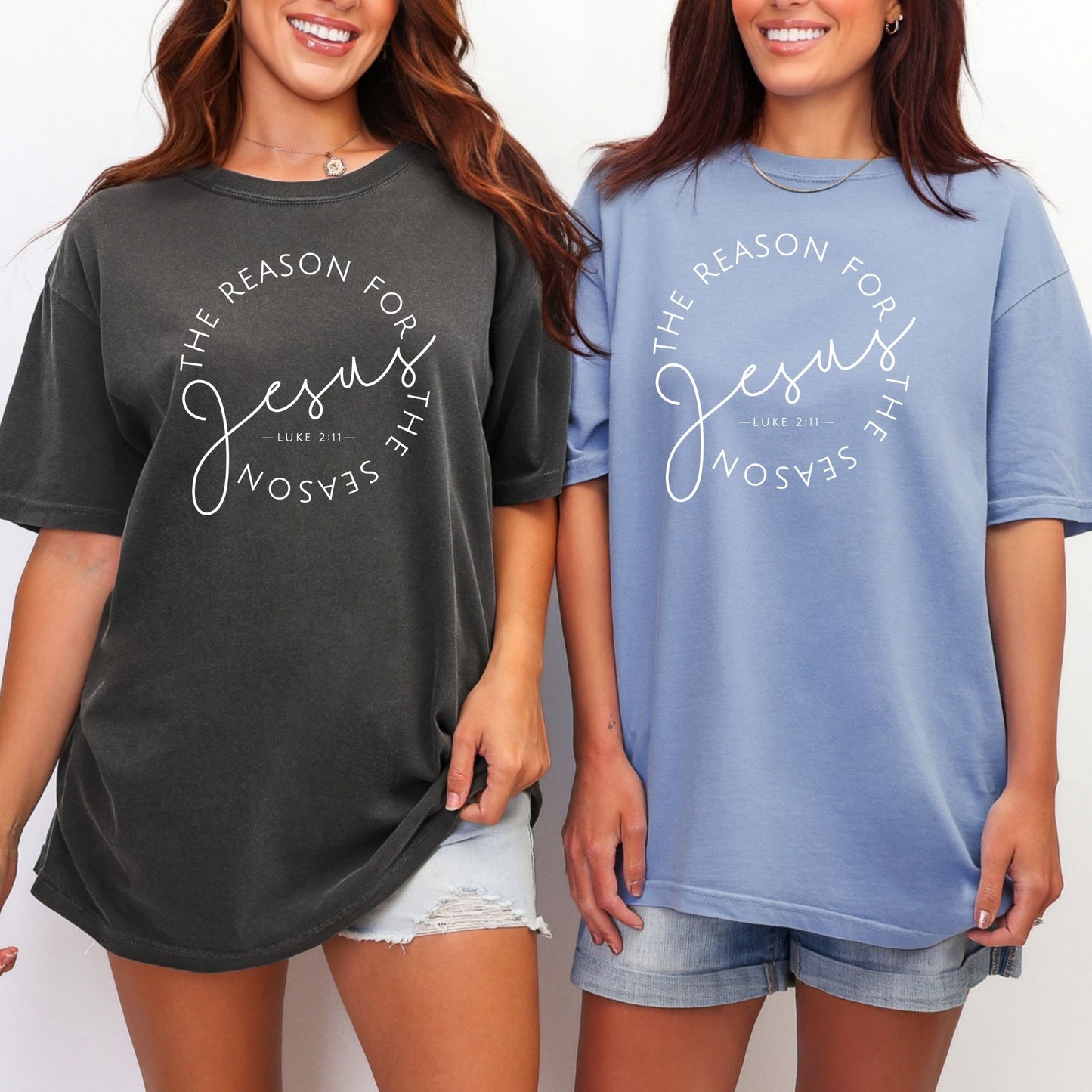 Jesus Is The Reason Luke 2:1 Tee (Multiple Colors)