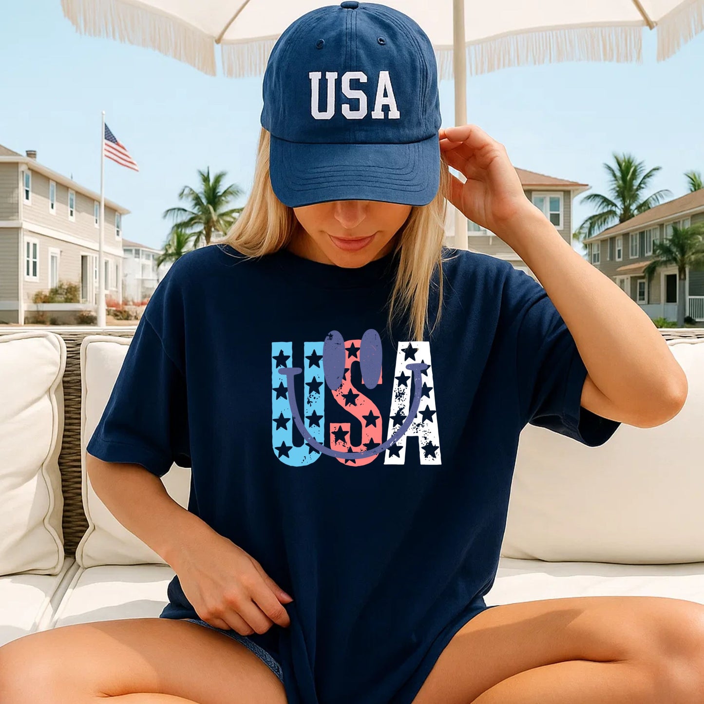 USA Smily Tee